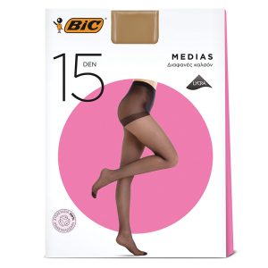 Bic Pantyhose Medias 15 Den Small Honey