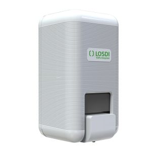 Liquid Soap Dispenser. White 100% recycled plastic. ECO-LUXE Line.