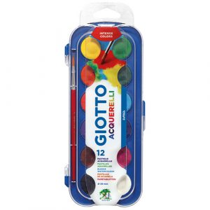 Giotto Watercolor Blocks + Brush Set of 12