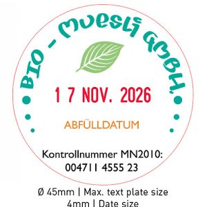 Trodat Rubber Text Plate for 5415