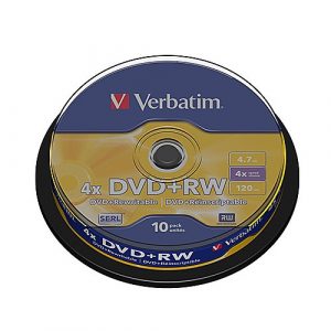 Verbatim DVD+RW 4,7GB 4x Spindle 10