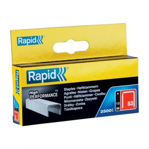 Rapid Staples 53/10 Pack of 2500