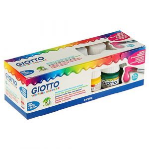 Giotto Paint Pots 25 ml + Brush Set of 12