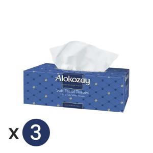 Alokozay Facial Tissues 150 Sheets X 2 ply Pack of 3