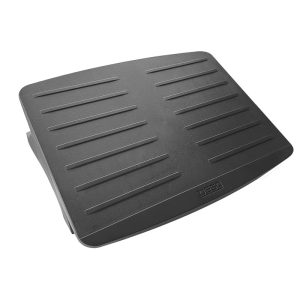 Desq Footrest Anti Slip, Stepless Adjustment 0-20 Degrees Tilt Black