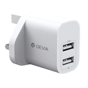 Devia Smart Series 2.4A 2USB Charger (5V UK) (V2)