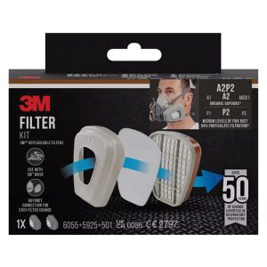 3M Filter Kit 6002-1, A2P2 Organic Vapours for 6000 Series Masks