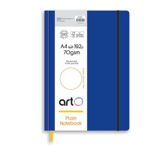 Arto Elastic Band Hard Cover Notebooks (Plain Pages) A5