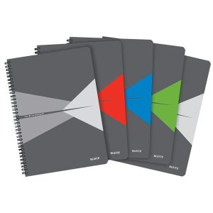 Leitz Office Notebook A4, lined, with spiral and cardboard cover