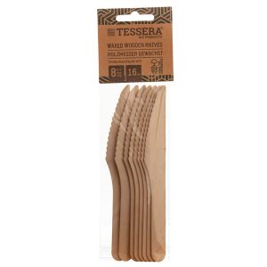 Tessera Wooden Knives FSC® 16cm Pack of 8