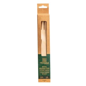 Tessera Wooden Forks FSC® 16cm Pack of 20