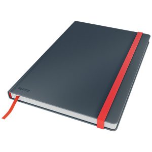 Leitz Cosy Notebook Soft Touch Striped and Hard Cover B5 Velvet Grey
