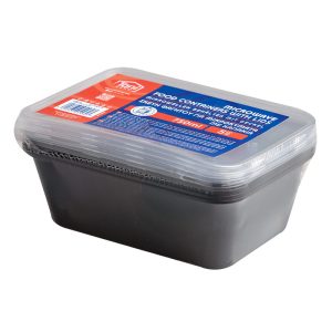 Tani PP Food Containers M/W Rectangular with Lid 750ml Pack of 5