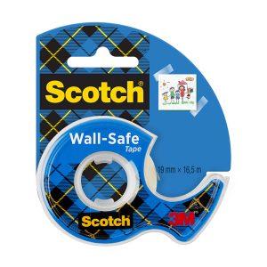 Scotch® Wall-Safe Tape 183-EURO, 19 mm x 16.5 m, 1 Roll on Handeld Dispenser/Pack