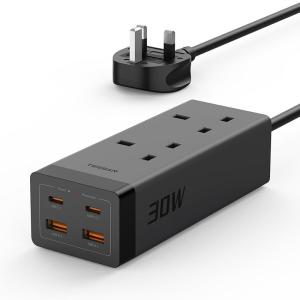 TESSAN TS-FS01UK00 UK Extension Adaptor with 2M Cable, 2 AC Outlets, 2 USB-A and 2 USB-C