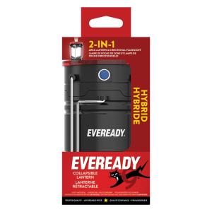 Eveready 2in1 Hybrid Area Lantern 300 Lumens & Directional Flashlight 40 Lumens