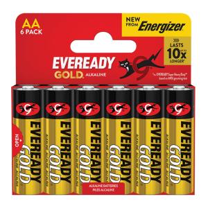 Eveready Gold AA / LR6 Alkaline Batteries Blister of 6