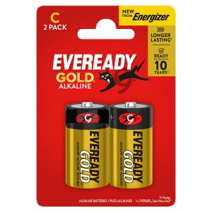 Eveready Gold C / LR14 Alkaline Batteries Blister of 2